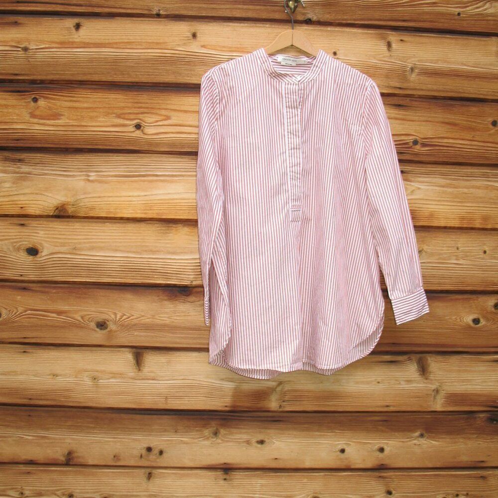 Frances Hart Maternity Poplin Popover Tunic Top